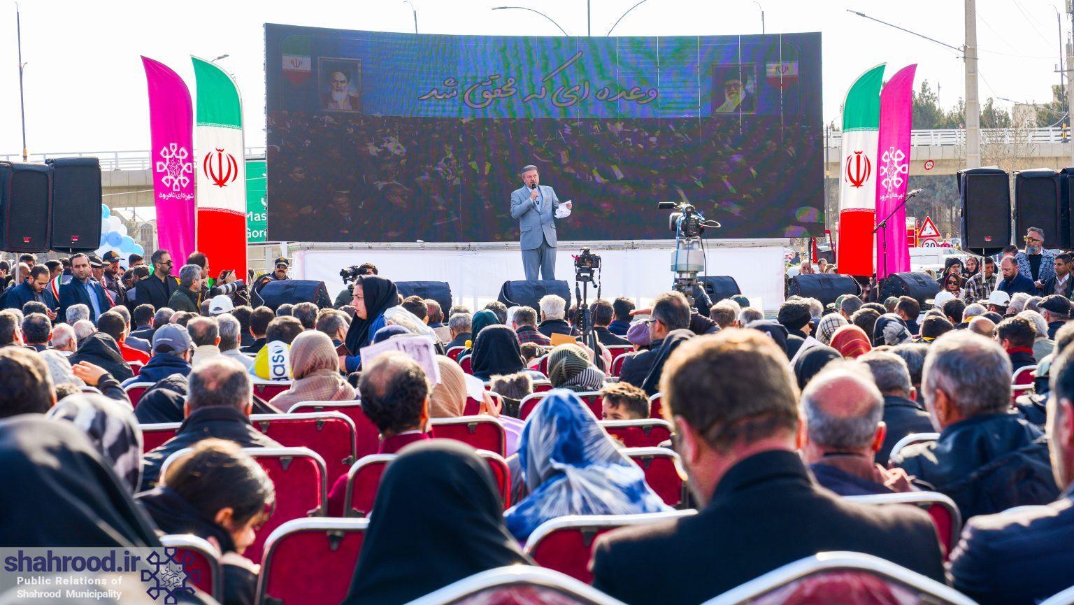 وعده‌ای که محقق شد؛ افتتاح اولین تقاطع سه سطحی استان سمنان در شاهرود 